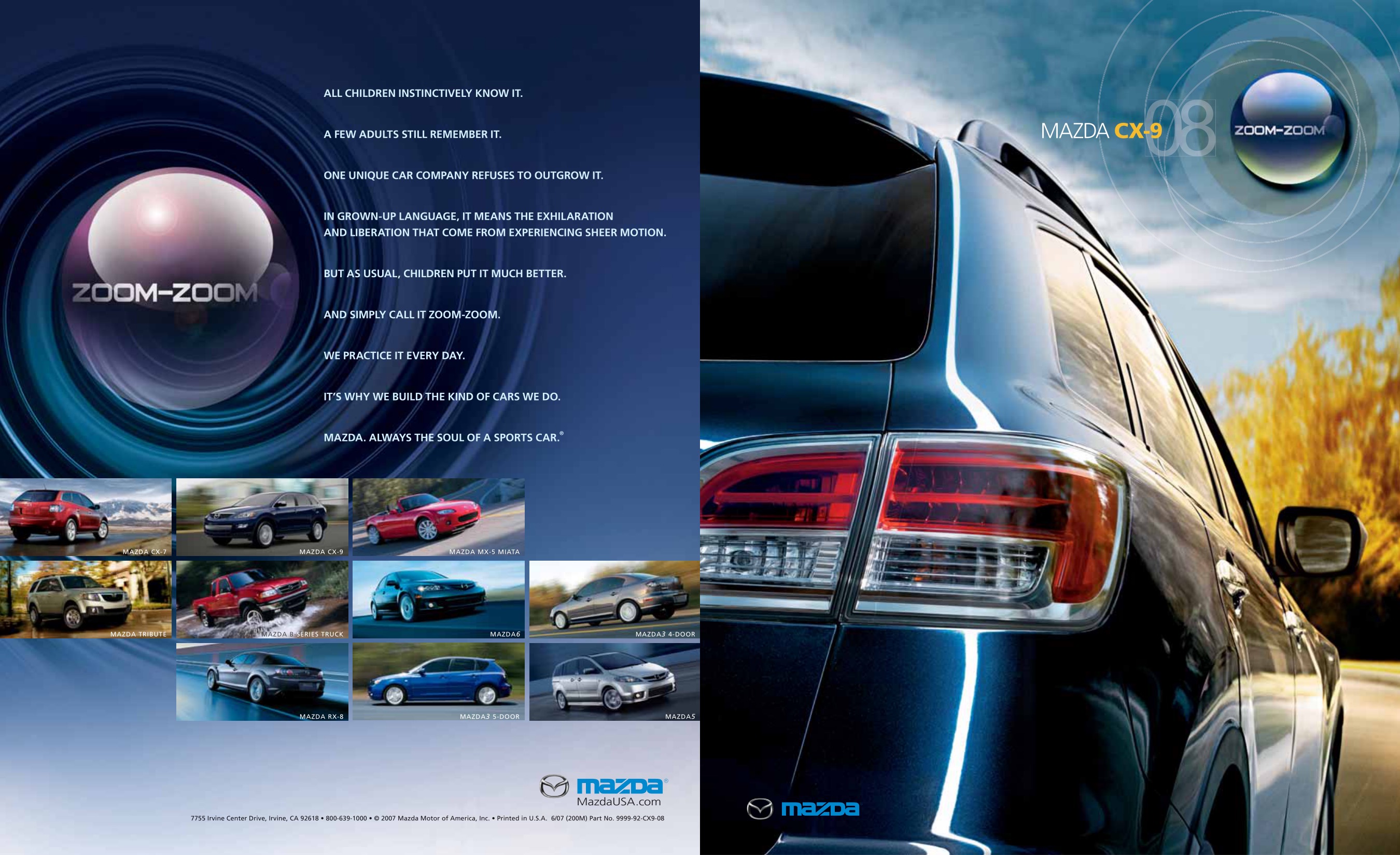 2008 Mazda CX-9 Brochure Page 2